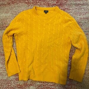 J.Crew Mustard Cashmere Sweater